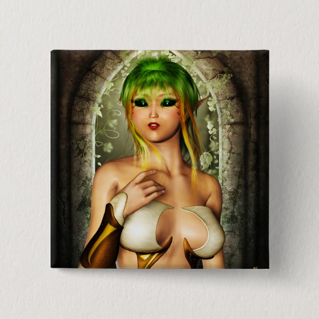 Concern 2 Inch Square Button (Front)