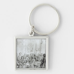 Concert at Montague House, 1736 Keychain