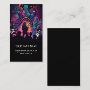 Concert de musique carte de visite guitariste