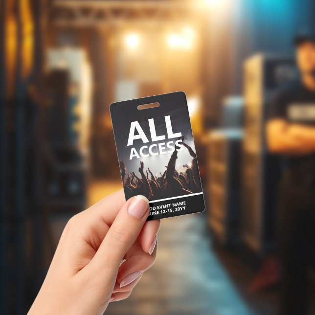 Concert Event All Access Pass Personalized Badge (Concert)