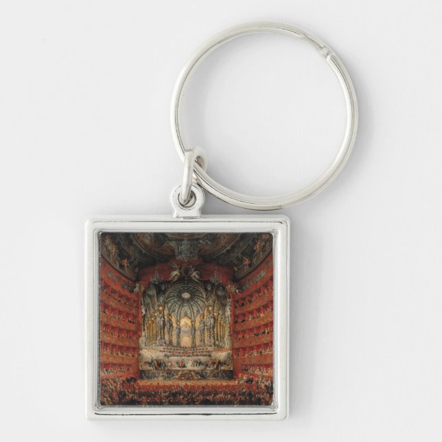 Concert given by Cardinal de La Rochefoucauld Keychain (Front)