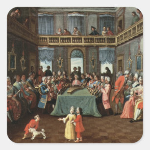 Concert in a Private House Square Sticker