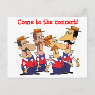 Concert Invitation Personalize Postcard