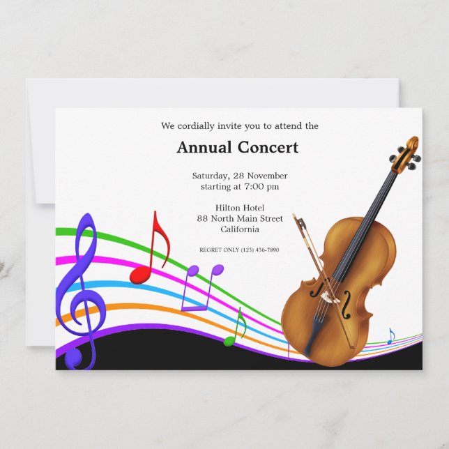 Concert Music Invitation (Front)