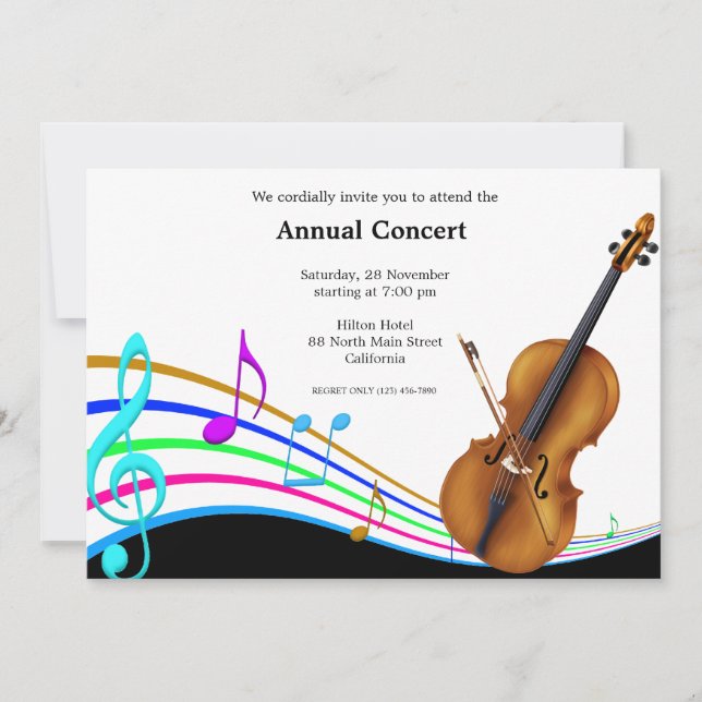 Concert Music Invitation (Front)