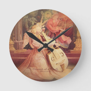 Concert of Angels Round Clock