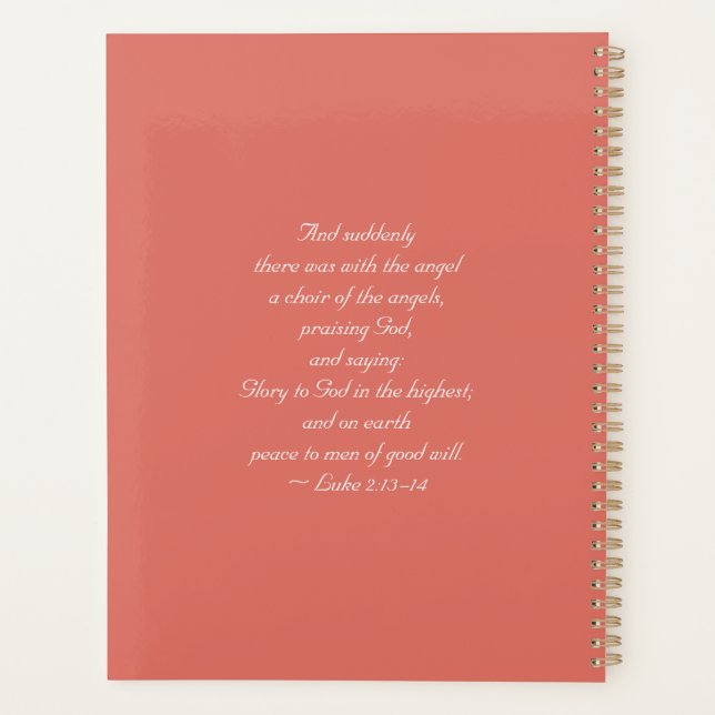 Concert of Angels with Scripture Planner (Back)