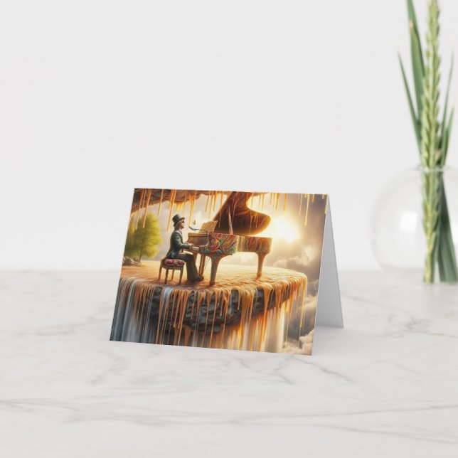 CONCERT PIANO SUR CARTE ARTISTIQUE GLACE (Devant)