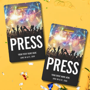 Concert Staff All Access Pass  Badge
