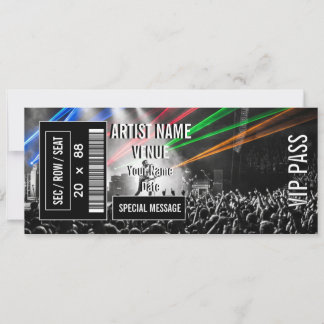 Concert Ticket Gift Idea DIY Event Ticket Invitation