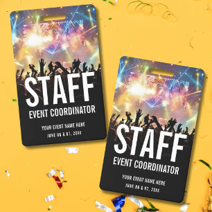 Concert Ticket Staff VIP All Access Pass  Badge
