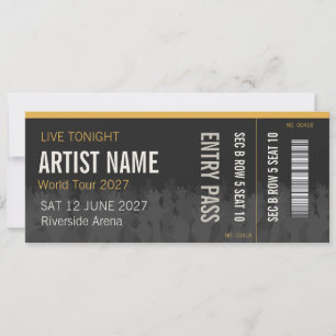 Concert Ticket Surprise Gift Invitation