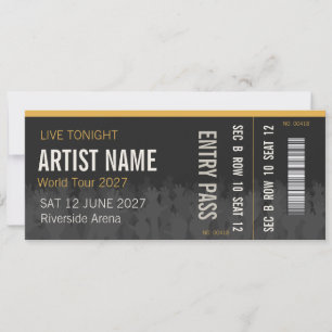 Concert Ticket Surprise Gift Invitation