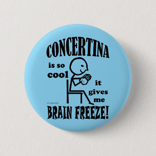 Concertina, Brain Freeze 2 Inch Round Button