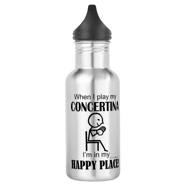 Concertina Happy Place 532 Ml Water Bottle (Left)