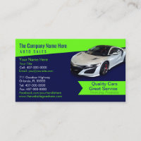 Concessionnaire automobile - Carte de visite assoc