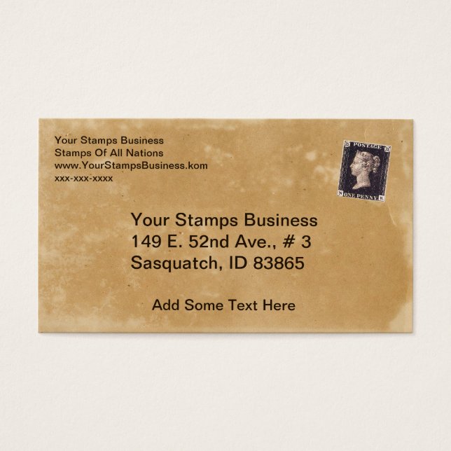 Concessionnaire Penny Black Stamp (Devant)