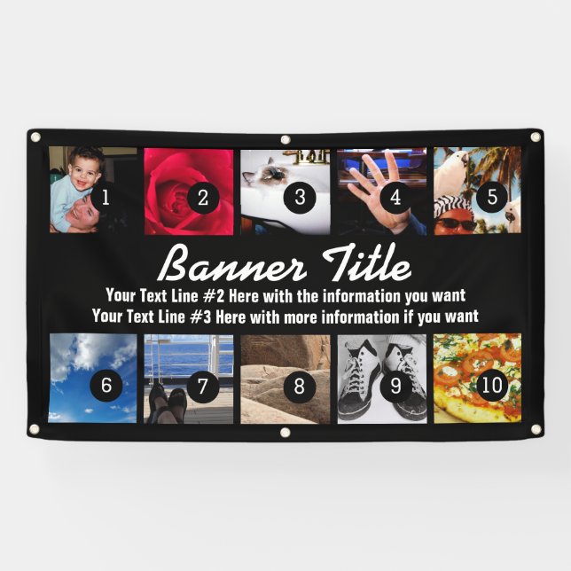 Concevez vos propres images de la bannière dix (Horizontal)