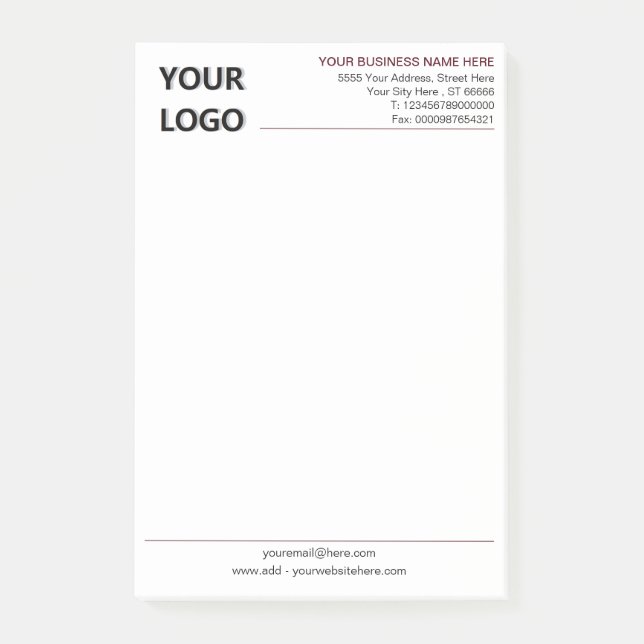 Concevez vos propres notes Post-it® personnalisées (Devant)