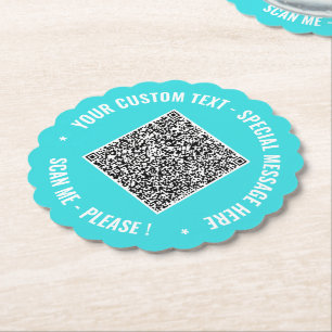 Concevez Vos Propres Sous-Verre Papier Code QR Tex