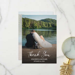 Concevez votre propre carte de Mariage Merci photo
