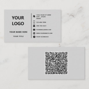 Concevez votre propre Carte de visite de code QR d