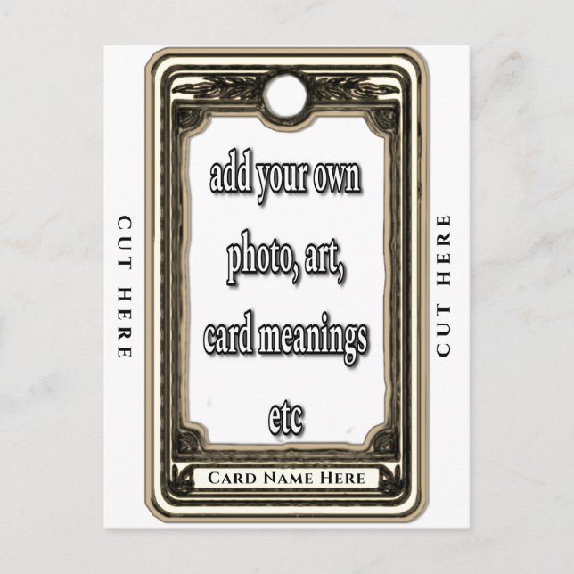 Concevez votre propre carte Tarot (Devant)