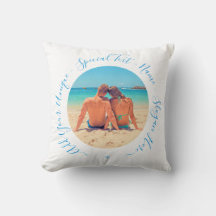 Concevez votre propre Coussin photo Nom de texte p