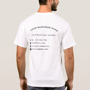 Concevez votre propre exemple de t-shirt d'entrepr