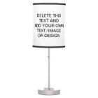 Concevez votre propre lampe de table