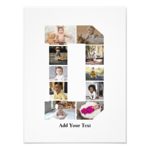 Concevez votre propre lettre D photo Collage