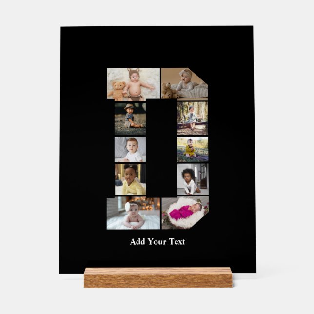 Concevez votre propre lettre D photo Collage (Recto)