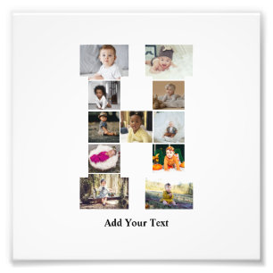 Concevez votre propre lettre H photo Collage
