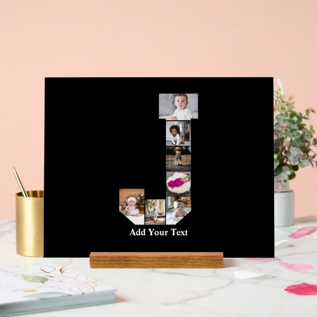 Concevez votre propre lettre J Photo Collage (Mariage)