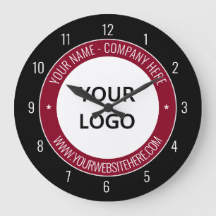 Concevez votre propre logo d'entreprise et horloge