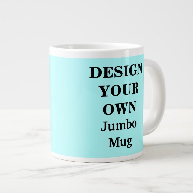 Concevez votre propre Mug Jumbo - Bleu clair (Devant droit)