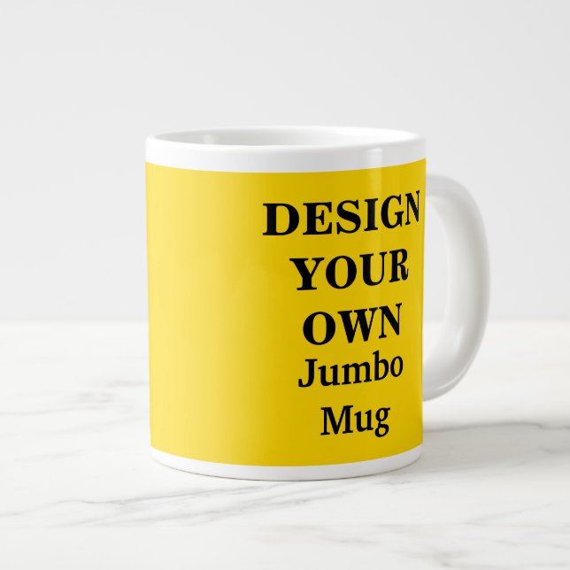 Concevez votre propre Mug Jumbo - Jaune clair (Devant droit)