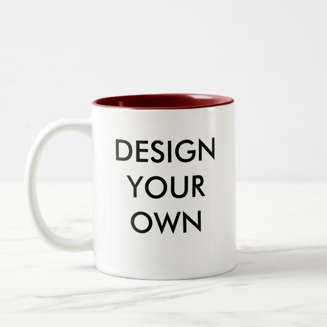 Concevez votre propre Mug personnalisé à deux tons (Gauche)