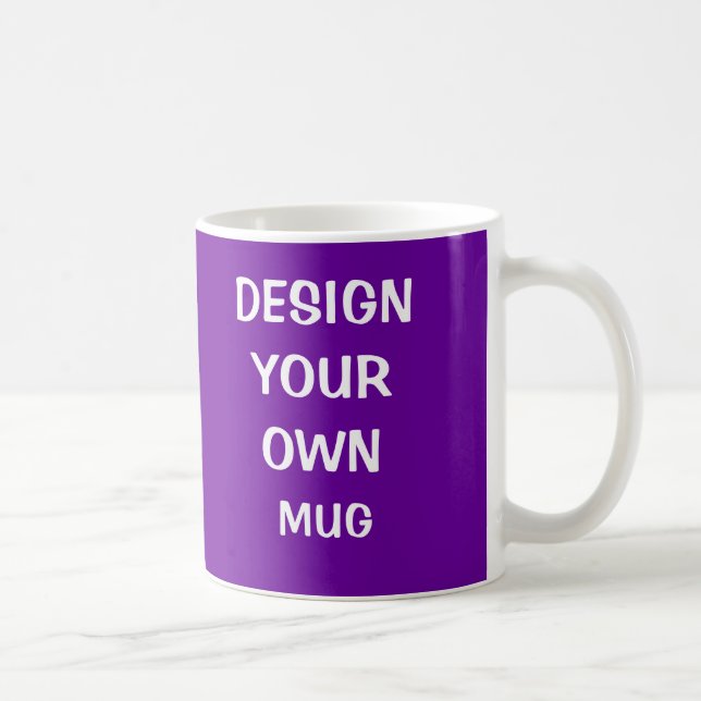Concevez votre propre Mug - Violet (Droite)