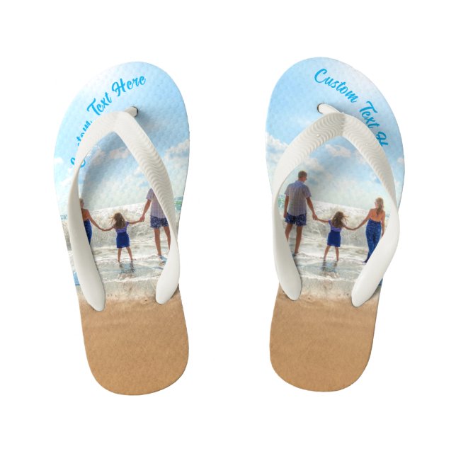 Concevez votre propre photo Les tongs de votre enf (Semelle)