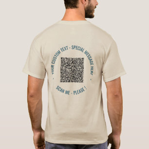 Concevez votre propre t-shirt avec code QR et text