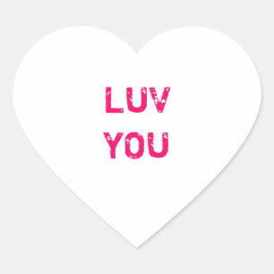 Concevoir un autocollant Coeur Conversation Blanc