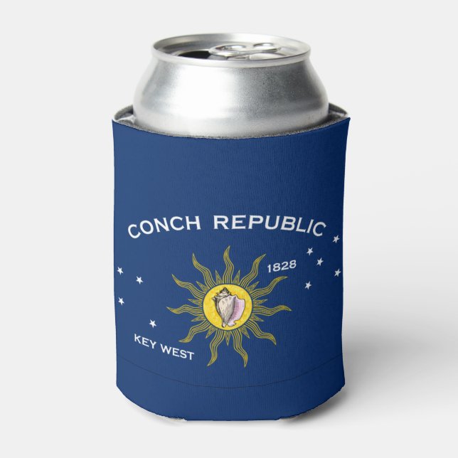 Conch Republic Flag Can Cooler (Can Front)