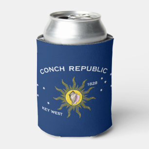 Conch Republic Flag Key West Florida Can Cooler