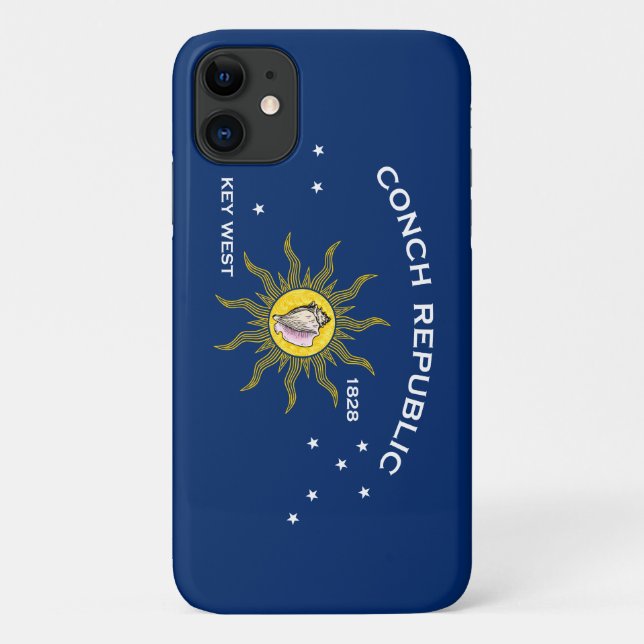 Conch Republic Flag Key West Florida Case-Mate iPhone Case (Back)