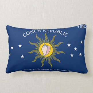 Conch Republic Flag Lumbar Pillow
