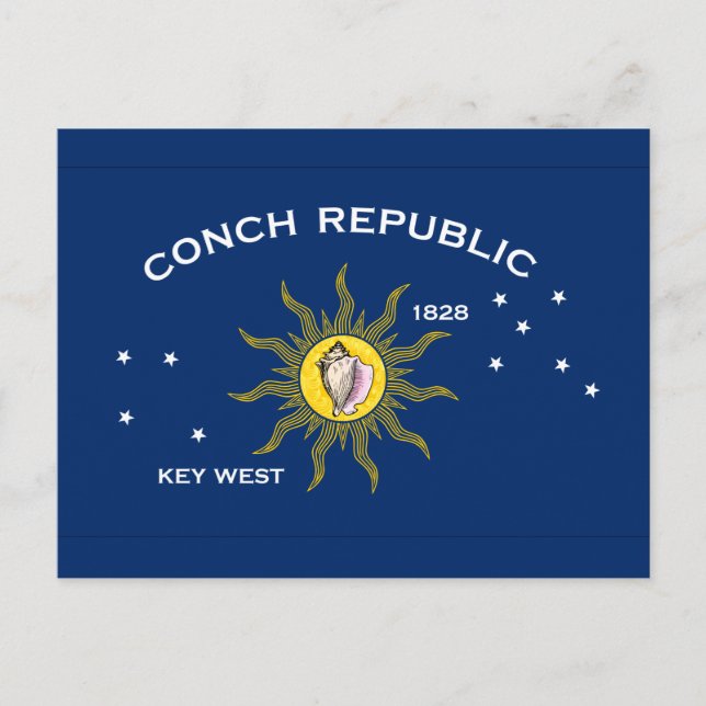 Conch Republic Flag Postcard (Front)