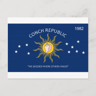 Conch Republic Flag Postcard
