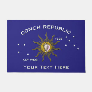 Conch Republic Key West Personalize Doormat
