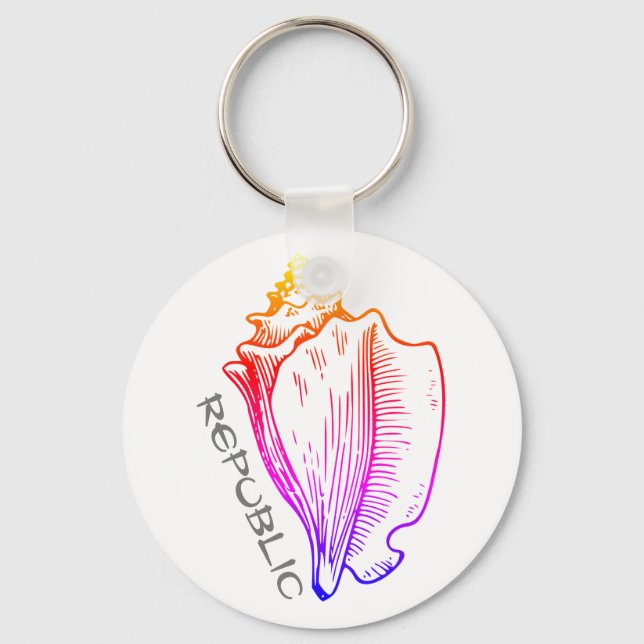 Conch Republic Keychain (Front)